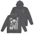 Evangelion - Eva Unit 01 Thin Dry Hoodie (Gray | Size M) thumbnail 1