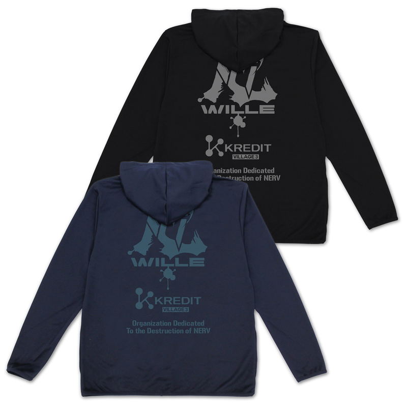 Evangelion - Wille ＆ Kredit Thin Dry Hoodie (Navy | Size M) image 5