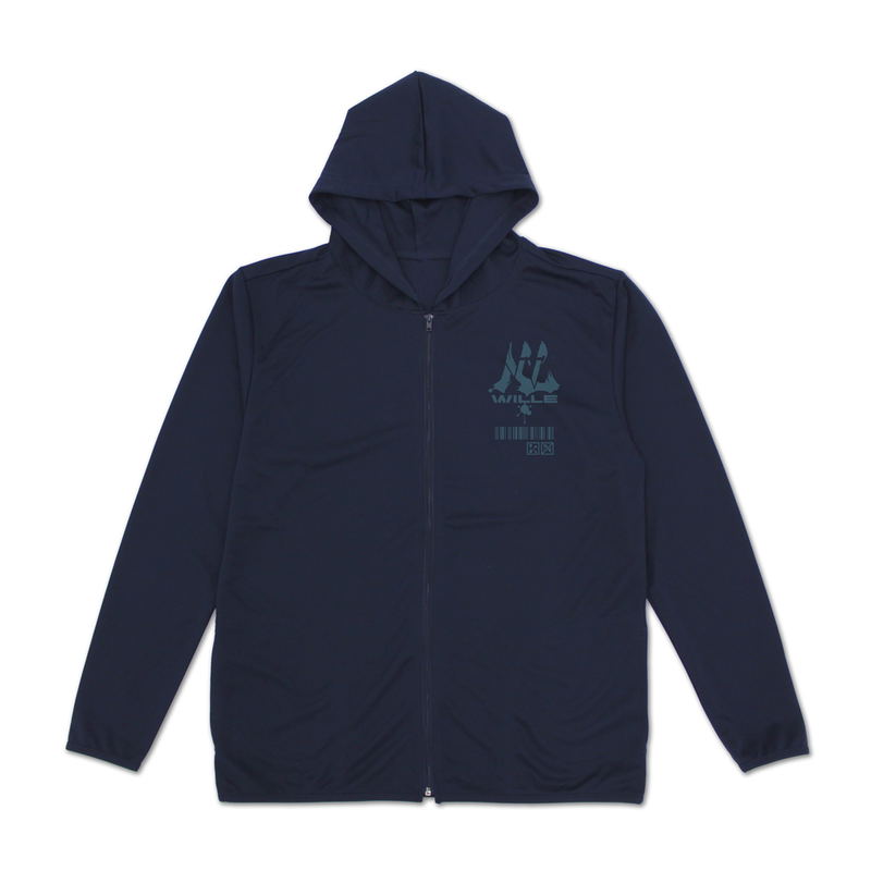 Evangelion - Wille ＆ Kredit Thin Dry Hoodie (Navy | Size XL) image 3