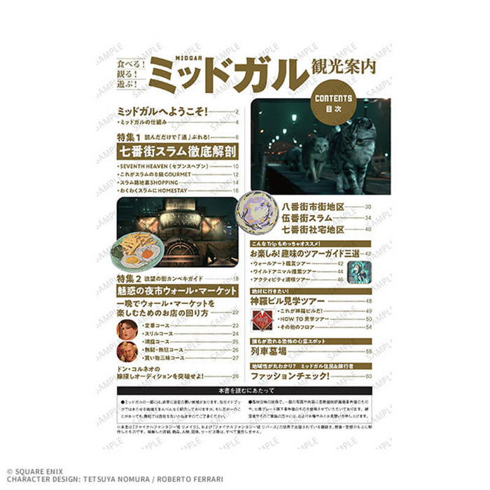 Final Fantasy VII Rebirth Midgar Tourist Information Guide Book image 3