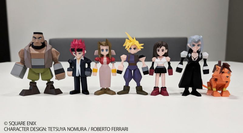 Final Fantasy VII Rebirth Polygon Mini Figures (Set of 7 Pieces)