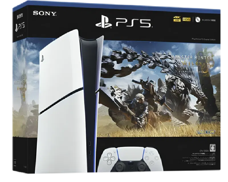 PlayStation 5 Digital Edition [Monster Hunter Wilds Bundle] image 1
