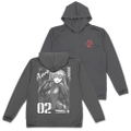 Evangelion - Shikinami Asuka Langley Thin Dry Hoodie (Gray | Size XL) thumbnail 1