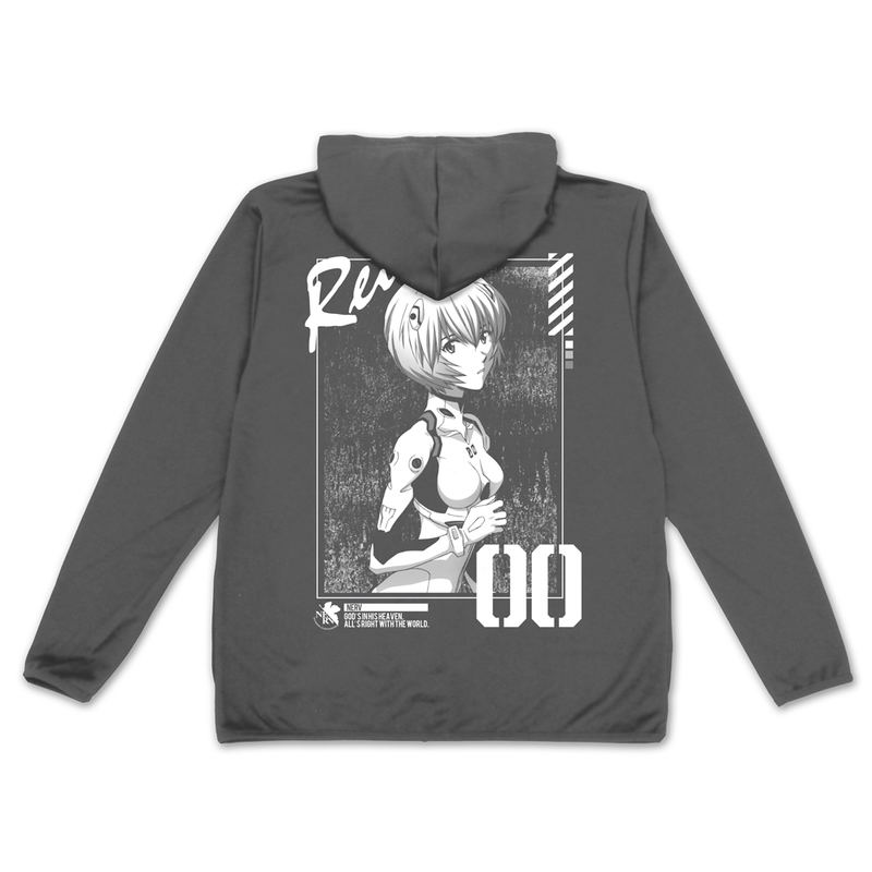 Evangelion - Rei Ayanami Thin Dry Hoodie (Gray | Size XXL) image 2