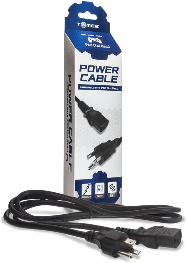 Tomee Prong Power Cable for Xbox 360/PS3/PC image 1