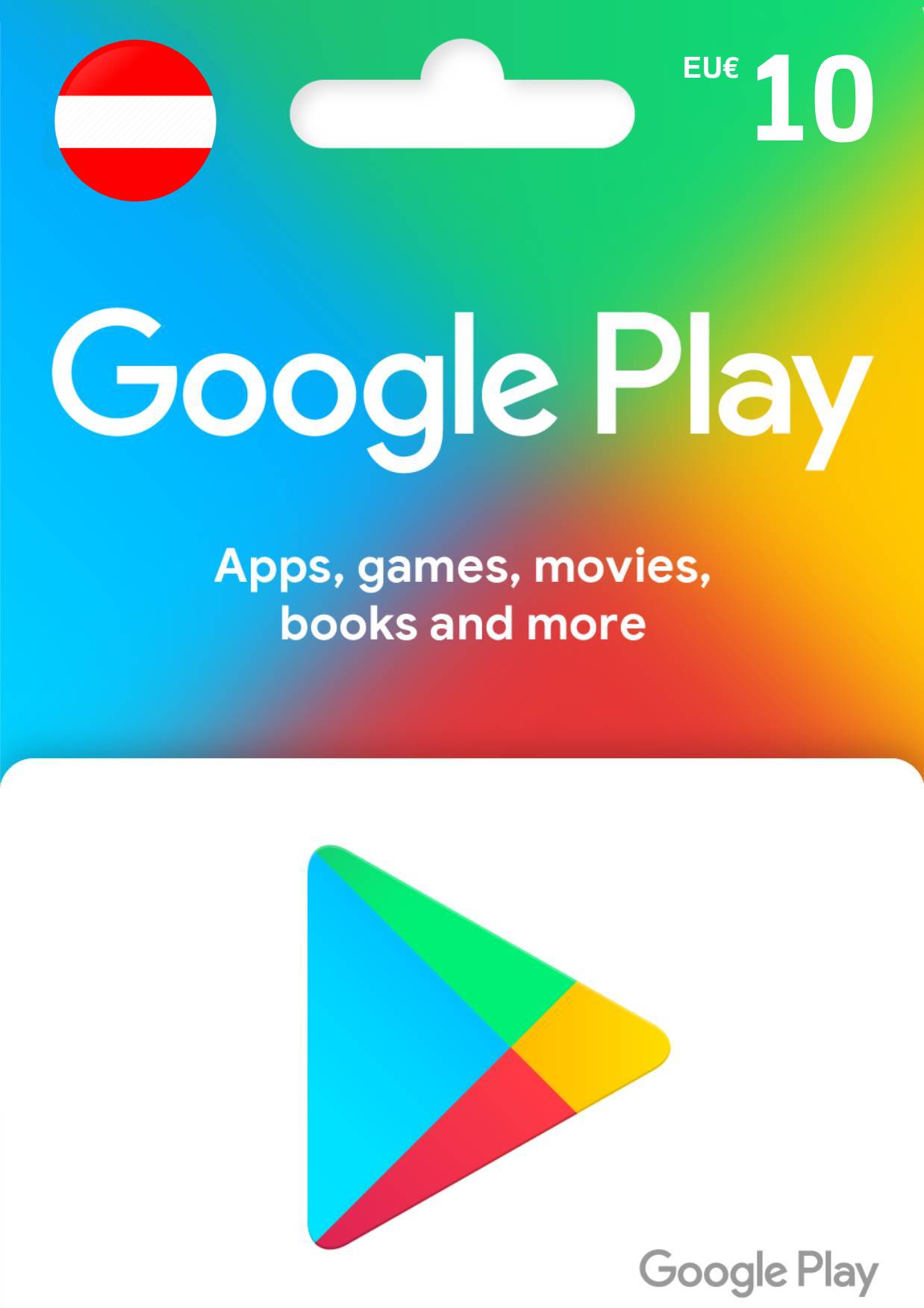 Google Play EUR 10 Gift Card | Austria Account digital — Import Game Deal