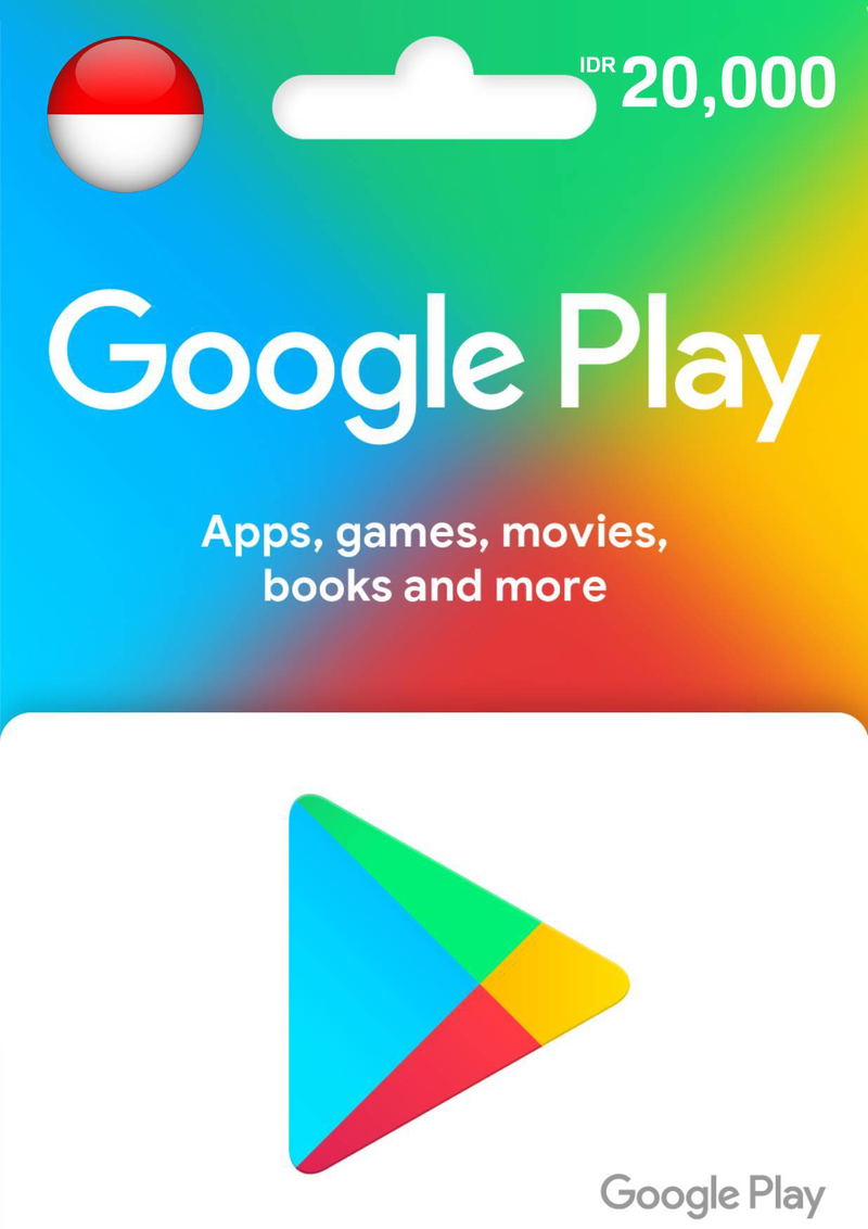 Google Play IDR 20000 Gift Card | Indonesia Account <span class="ext ext_digital">digital</span> image 1