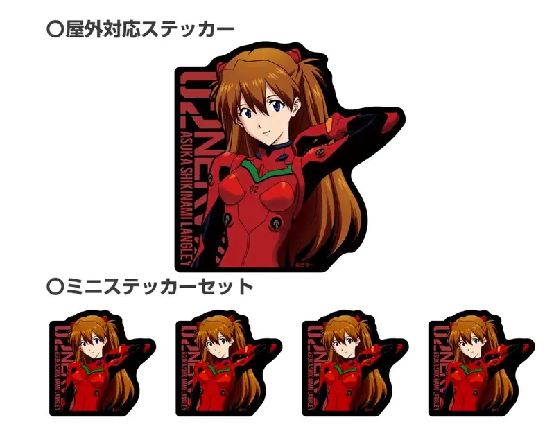 Evangelion Asuka Shikinami Langley Mini Sticker Set image 1