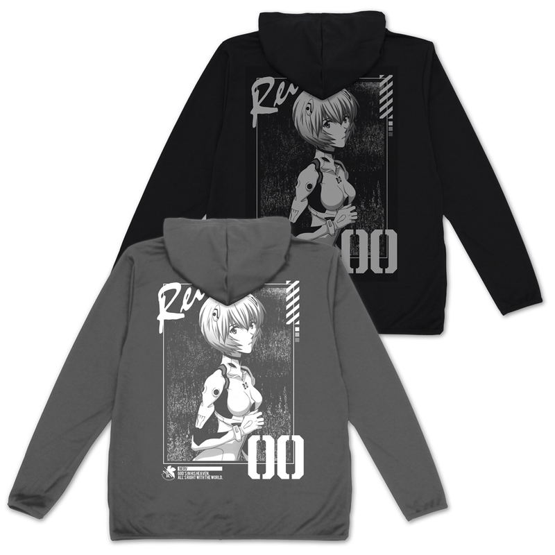 Evangelion - Rei Ayanami Thin Dry Hoodie (Gray | Size M) image 5