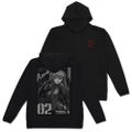 Evangelion - Shikinami Asuka Langley Thin Dry Hoodie (Black | Size XXL) thumbnail 1
