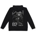 Evangelion - Shikinami Asuka Langley Thin Dry Hoodie (Black | Size XXL) thumbnail 2
