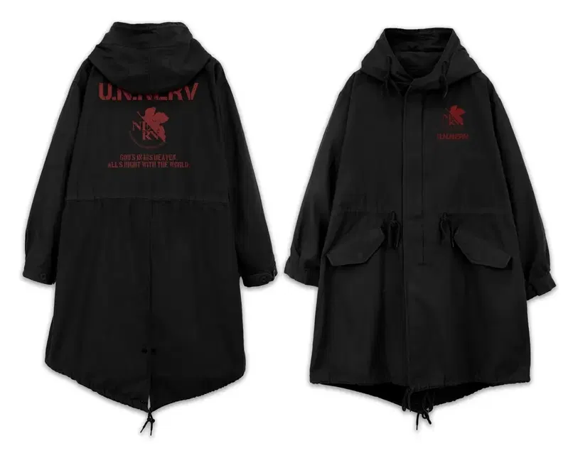 Evangelion - U.N.NERV M-51 Jacket (Black | Size M) image 1