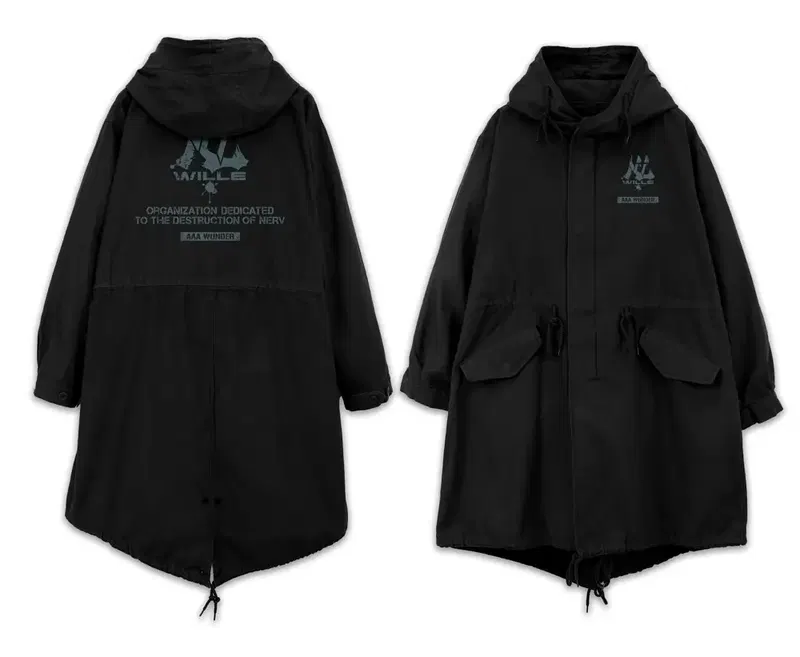 Evangelion - Wille & AAA Wunder M-51 Jacket (Black | Size M) image 1