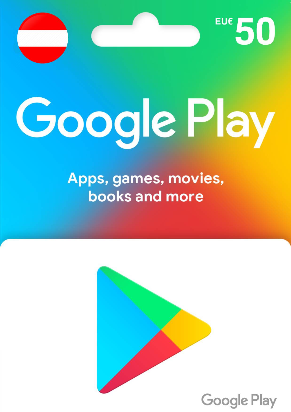Google Play EUR 50 Gift Card | Austria Account digital — Import Game Deal