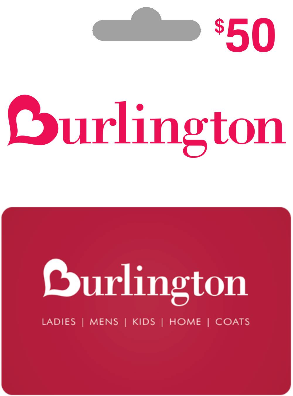 Burlington Gift Card 50 USD | US Account digital — Import Game Deal