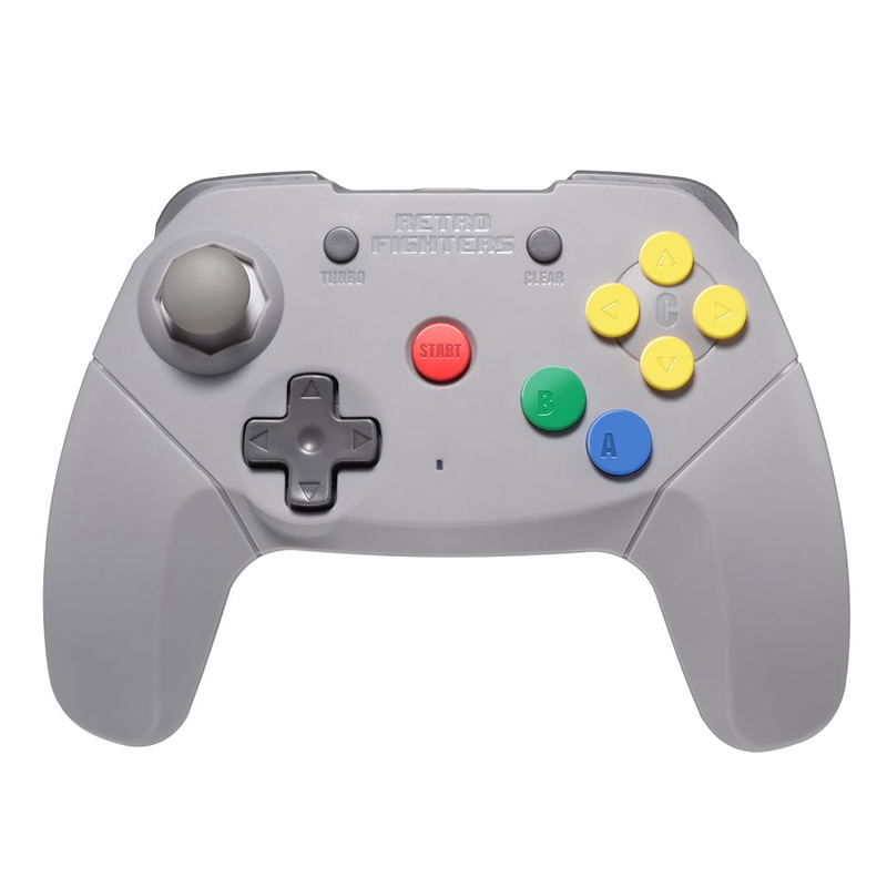 Brawler64 Wireless Edition Retro Controller for Nintendo 64 (Gray) image 1