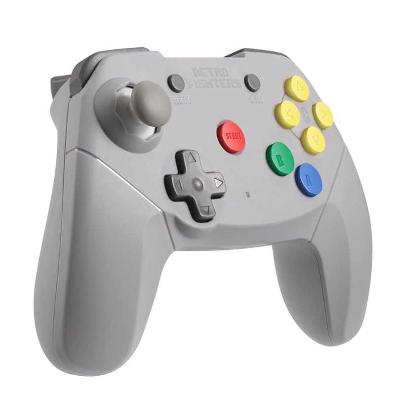 Brawler64 Wireless Edition Retro Controller for Nintendo 64 (Gray) image 2