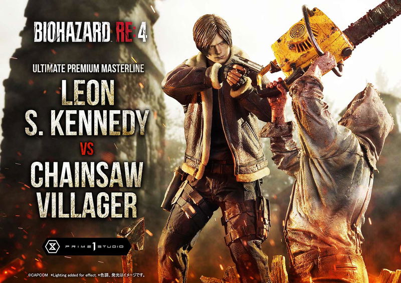 Ultimate Premium Masterline Resident Evil 4 1/4 Scale Statue: Leon S. Kennedy VS Chainsaw Villager image 82