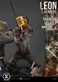 Ultimate Premium Masterline Resident Evil 4 1/4 Scale Statue: Leon S. Kennedy VS Chainsaw Villager thumbnail 23