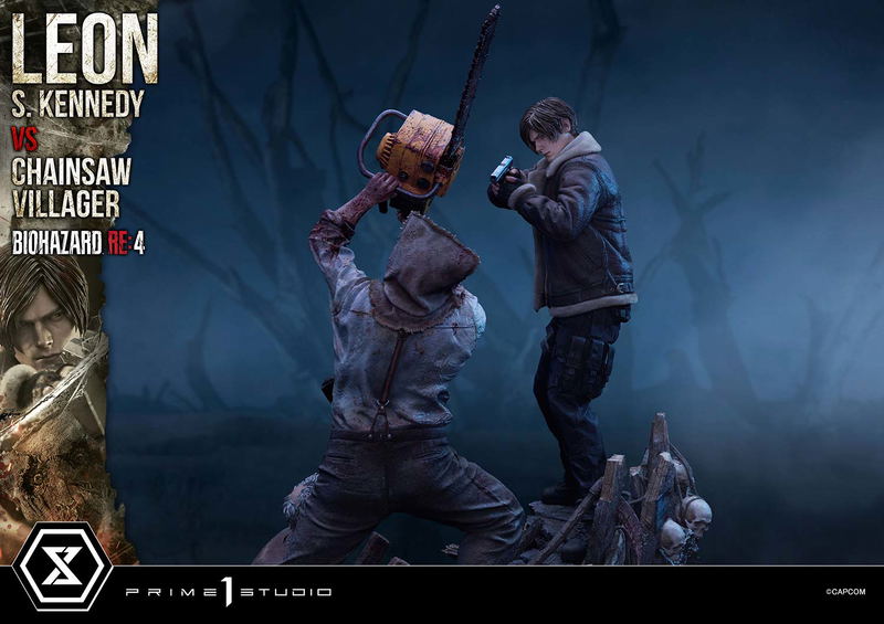 Ultimate Premium Masterline Resident Evil 4 1/4 Scale Statue: Leon S. Kennedy VS Chainsaw Villager image 39