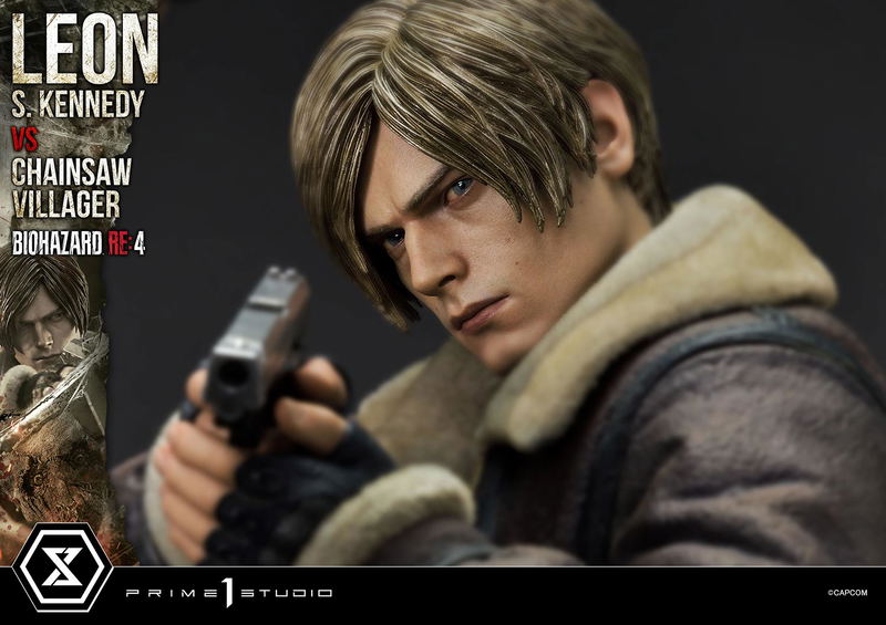 Ultimate Premium Masterline Resident Evil 4 1/4 Scale Statue: Leon S. Kennedy VS Chainsaw Villager image 55