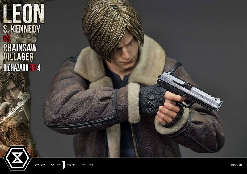 Ultimate Premium Masterline Resident Evil 4 1/4 Scale Statue: Leon S. Kennedy VS Chainsaw Villager image 58