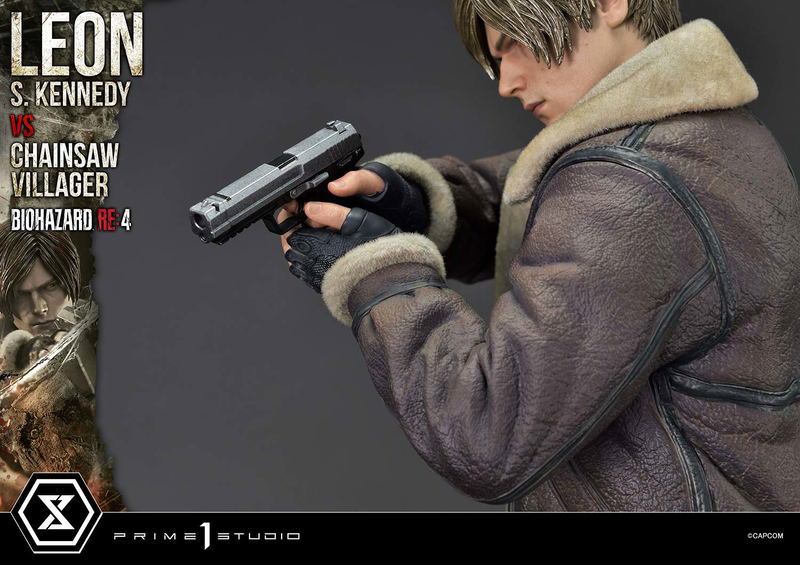 Ultimate Premium Masterline Resident Evil 4 1/4 Scale Statue: Leon S. Kennedy VS Chainsaw Villager image 59