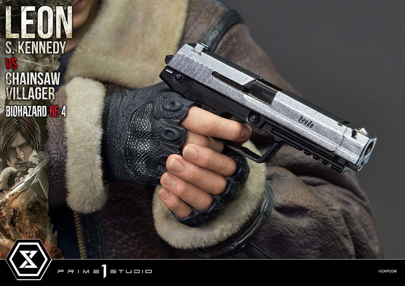 Ultimate Premium Masterline Resident Evil 4 1/4 Scale Statue: Leon S. Kennedy VS Chainsaw Villager image 60