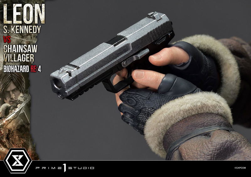 Ultimate Premium Masterline Resident Evil 4 1/4 Scale Statue: Leon S. Kennedy VS Chainsaw Villager image 61