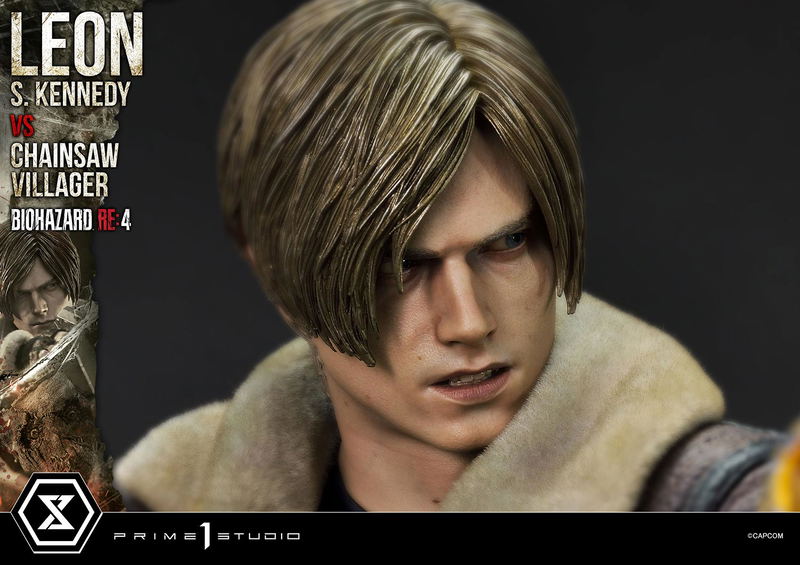Ultimate Premium Masterline Resident Evil 4 1/4 Scale Statue: Leon S. Kennedy VS Chainsaw Villager image 63
