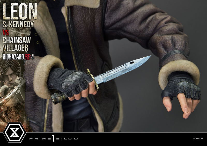 Ultimate Premium Masterline Resident Evil 4 1/4 Scale Statue: Leon S. Kennedy VS Chainsaw Villager image 64