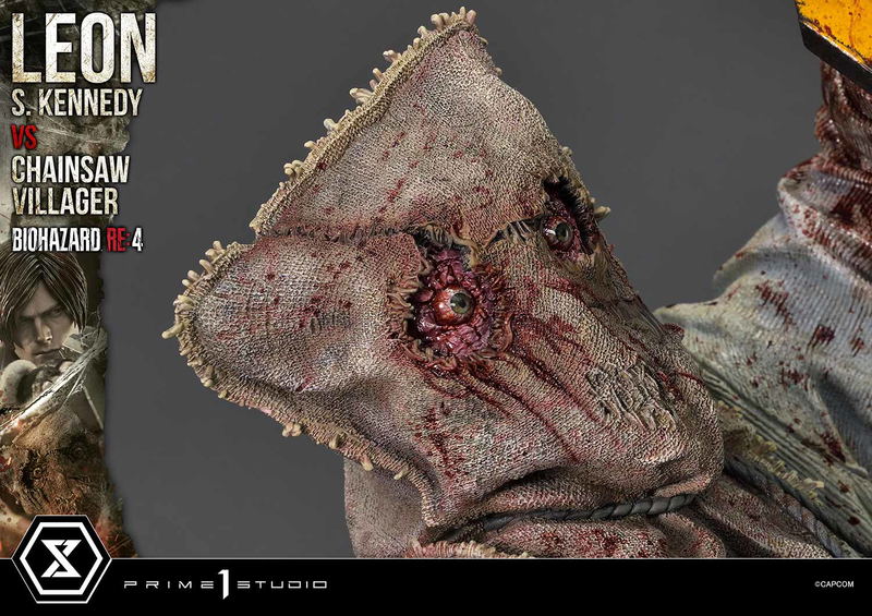 Ultimate Premium Masterline Resident Evil 4 1/4 Scale Statue: Leon S. Kennedy VS Chainsaw Villager image 70