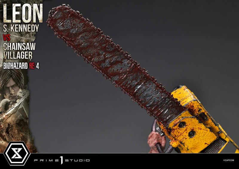 Ultimate Premium Masterline Resident Evil 4 1/4 Scale Statue: Leon S. Kennedy VS Chainsaw Villager image 71