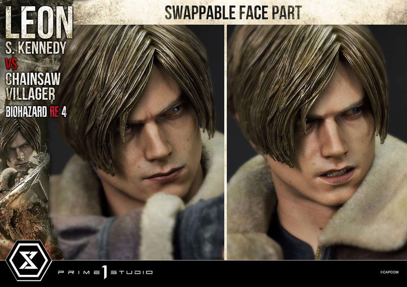 Ultimate Premium Masterline Resident Evil 4 1/4 Scale Statue: Leon S. Kennedy VS Chainsaw Villager image 79