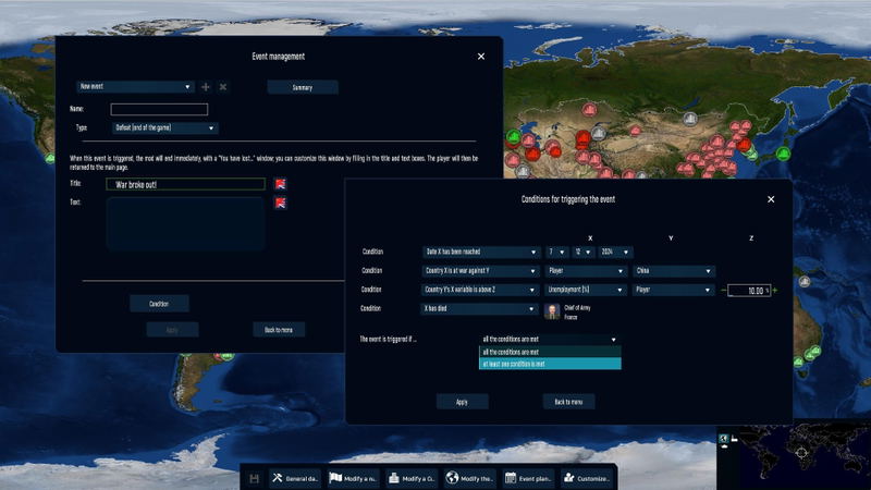 Geo-Political Simulator 5: Modding Tool Add-on (DLC) <span class="ext" style="background-color: #B0000F; color: #FFFFFF;">DLC</span> <span class="ext" style="background-color: #2a475e; color: #FFFFFF;">STEAM</span> <span class="ext ext_digital">digital</span> image 3