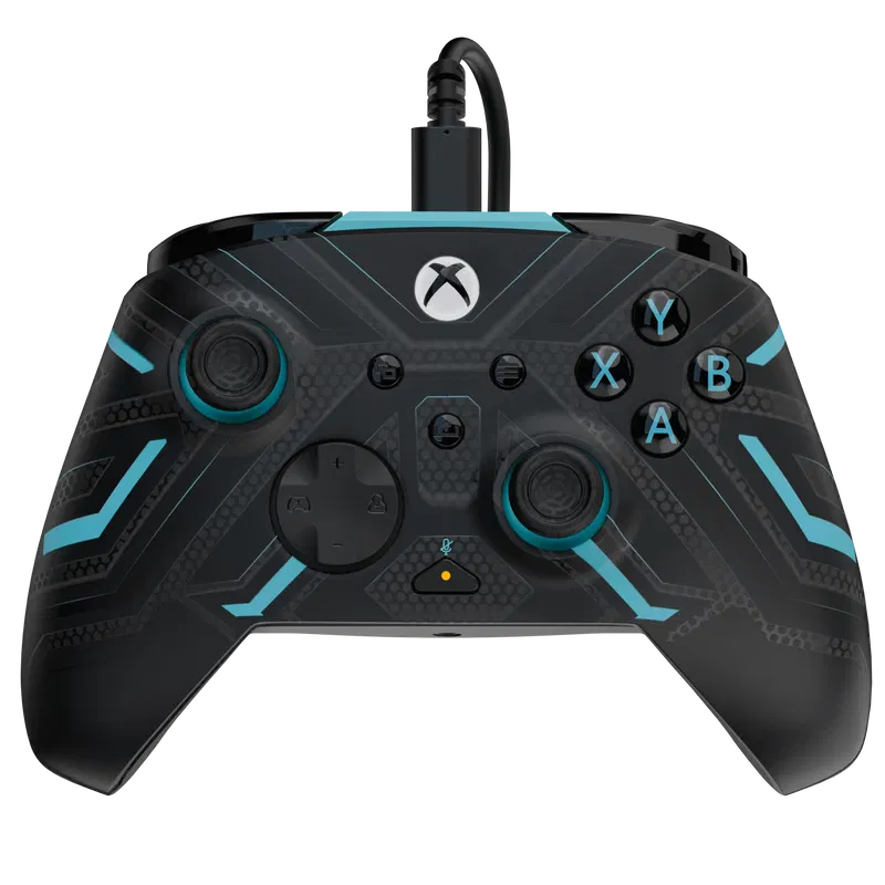 PDP Rematch Glow Wired Controller for Xbox One / Xbox Series X|S (Titan Steel) image 1