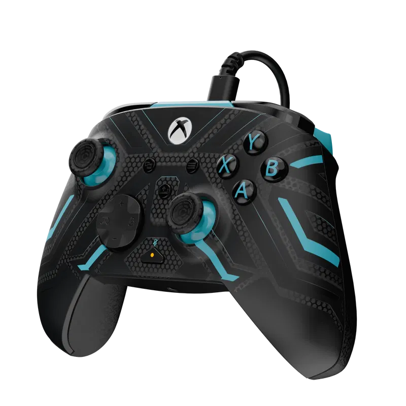 PDP Rematch Glow Wired Controller for Xbox One / Xbox Series X|S (Titan Steel) image 3