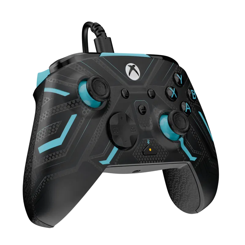 PDP Rematch Glow Wired Controller for Xbox One / Xbox Series X|S (Titan Steel) image 5