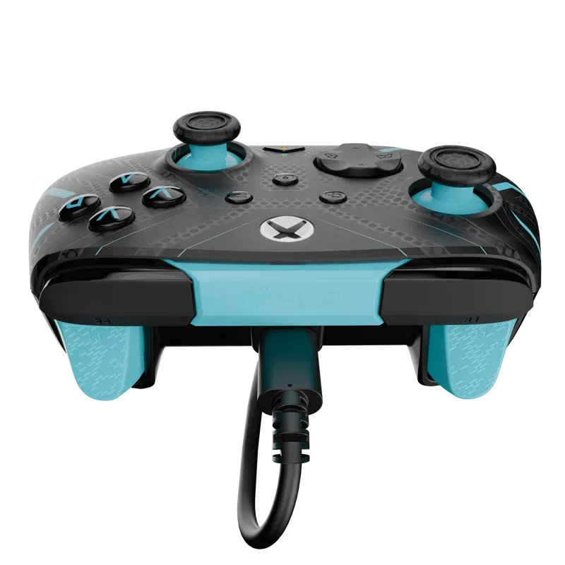 PDP Rematch Glow Wired Controller for Xbox One / Xbox Series X|S (Titan Steel) image 7