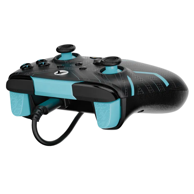 PDP Rematch Glow Wired Controller for Xbox One / Xbox Series X|S (Titan Steel) image 8