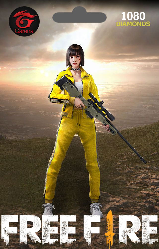 Garena Free Fire 1080+108 Diamonds digital
