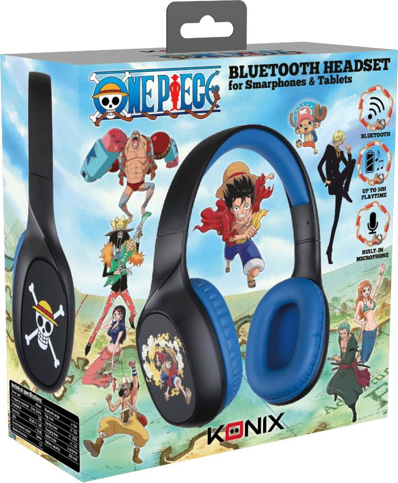 Konix One Piece Bluetooth Headset (Black/Blue) image 2