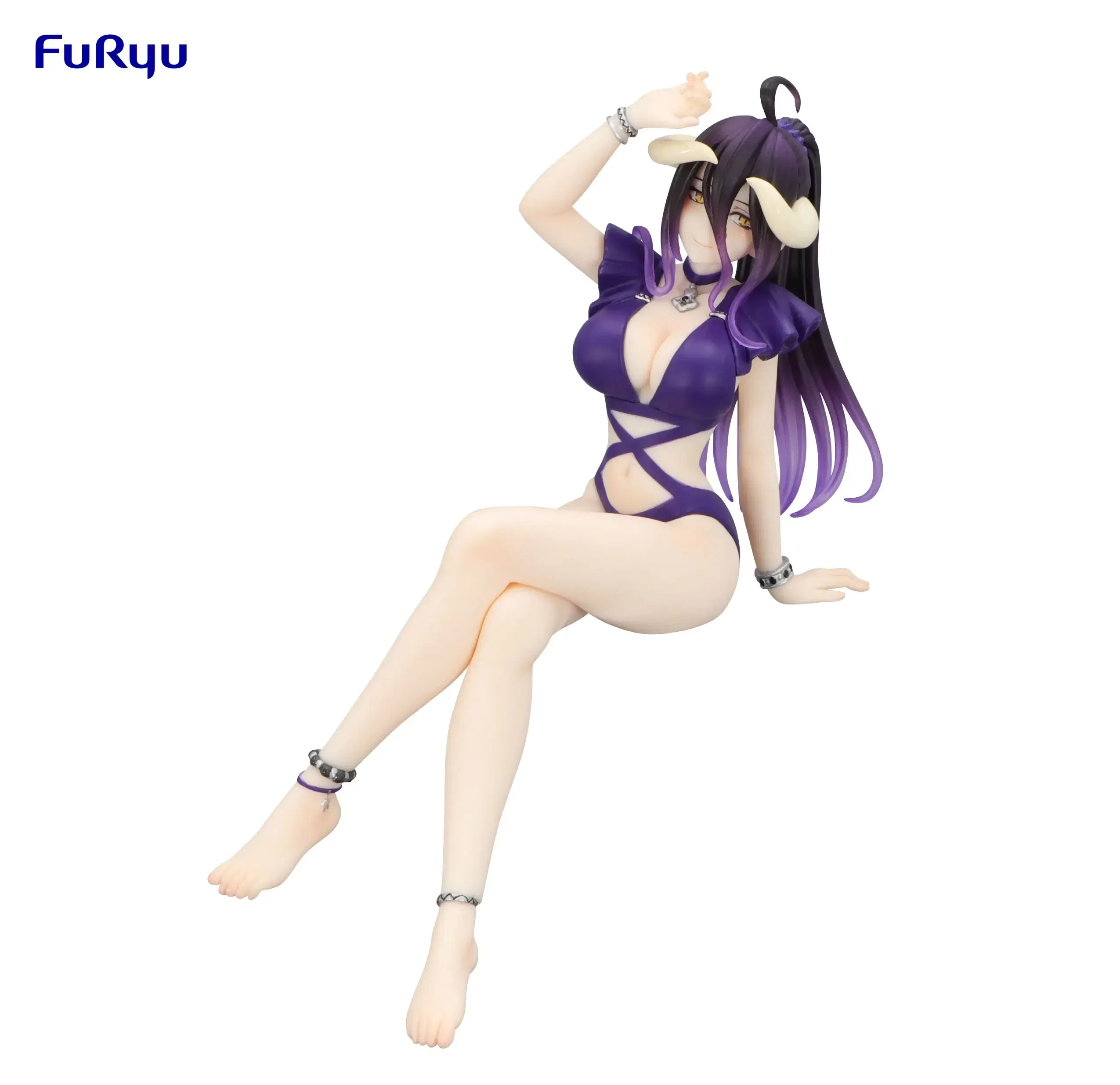 Overlord Noodle Stopper Figure: Albedo Swimsuit Dark Purple Color Ver. — Import Game Deal