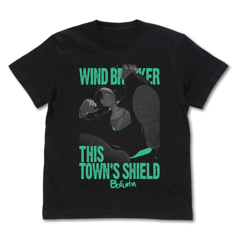 Wind Breaker - Sakura Haruka T-shirt (Black | Size L) image 1