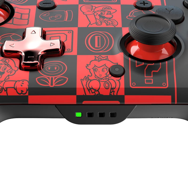 PDP Rematch Glow Wireless Controller for Nintendo Switch (Super Mario Icon) image 5