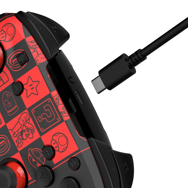 PDP Rematch Glow Wireless Controller for Nintendo Switch (Super Mario Icon) image 6