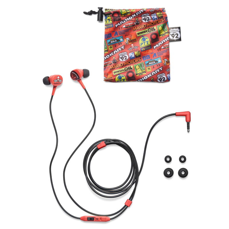 PowerA Wired Earbuds for Nintendo Switch (Mario Kart Motors) image 3