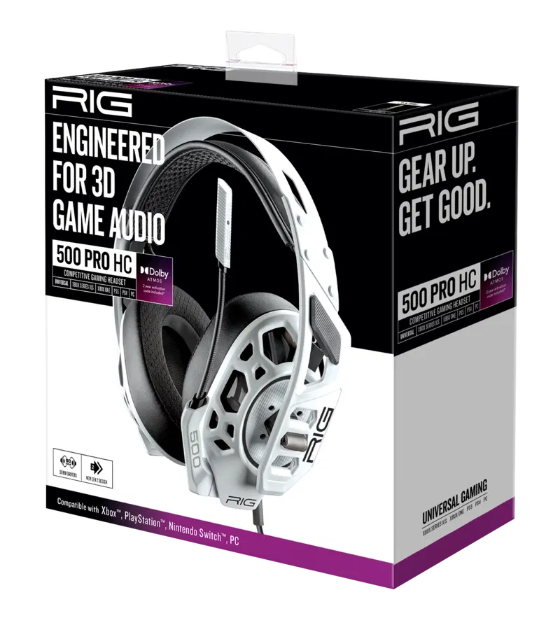 Nacon Rig 500 Pro HC Gen 2 Headset for PC (White) image 1