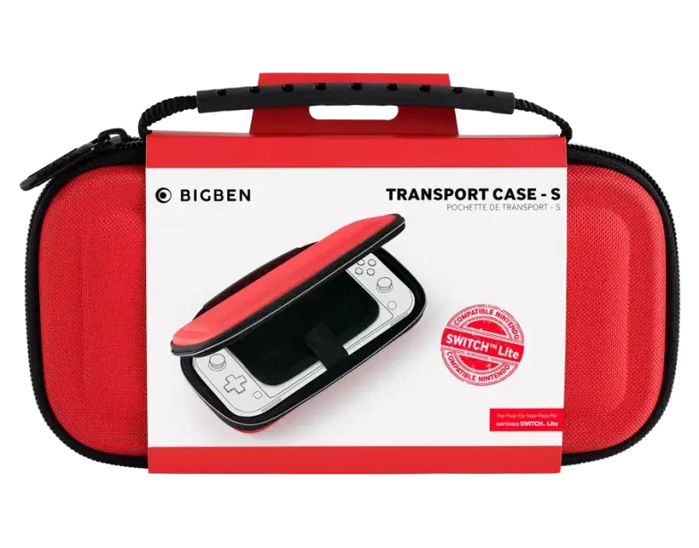 BigBen Rigid Carry Case for Nintendo Switch Lite (Red) image 1
