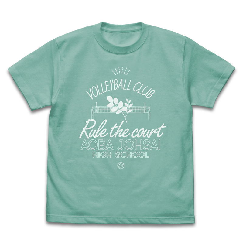 Haikyu!! - Aoba Johsai High School Volleyball Club Icon Mark College T-shirt (Mint Green | Size M) image 1